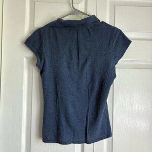 Vintage Y2K American Eagle Blue Short Sleeve Polo - Size M